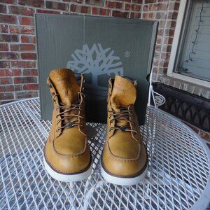 TIMBERLAND MOC Toe Men's Yellow Wheat Lace Up Ankle Boots Size 11.5
